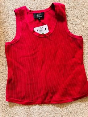 Women’s dark pink Ribbed Tank Top